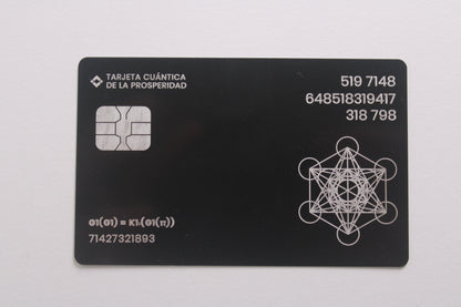 Black quantum card by Rituales de Poder