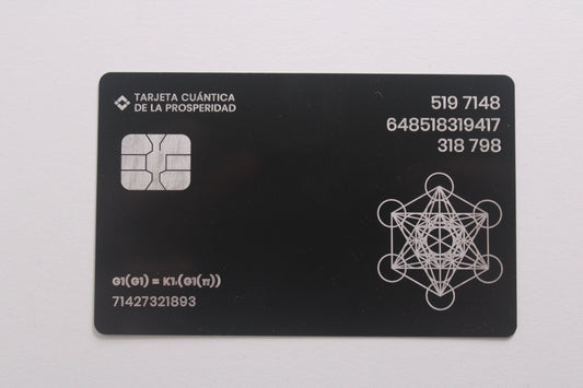 Black quantum card by Rituales de Poder