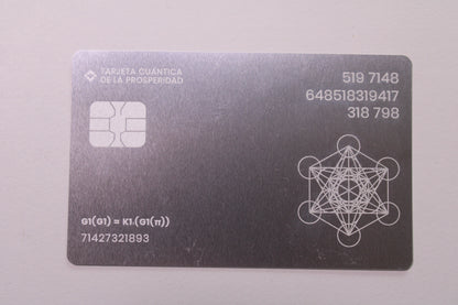 Silver quantum card by Rituales de Poder
